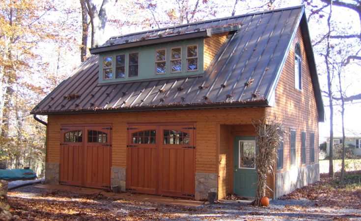 Two-car garage