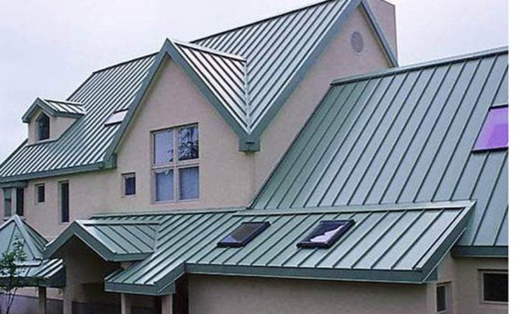 house with SL-16 metal roofing