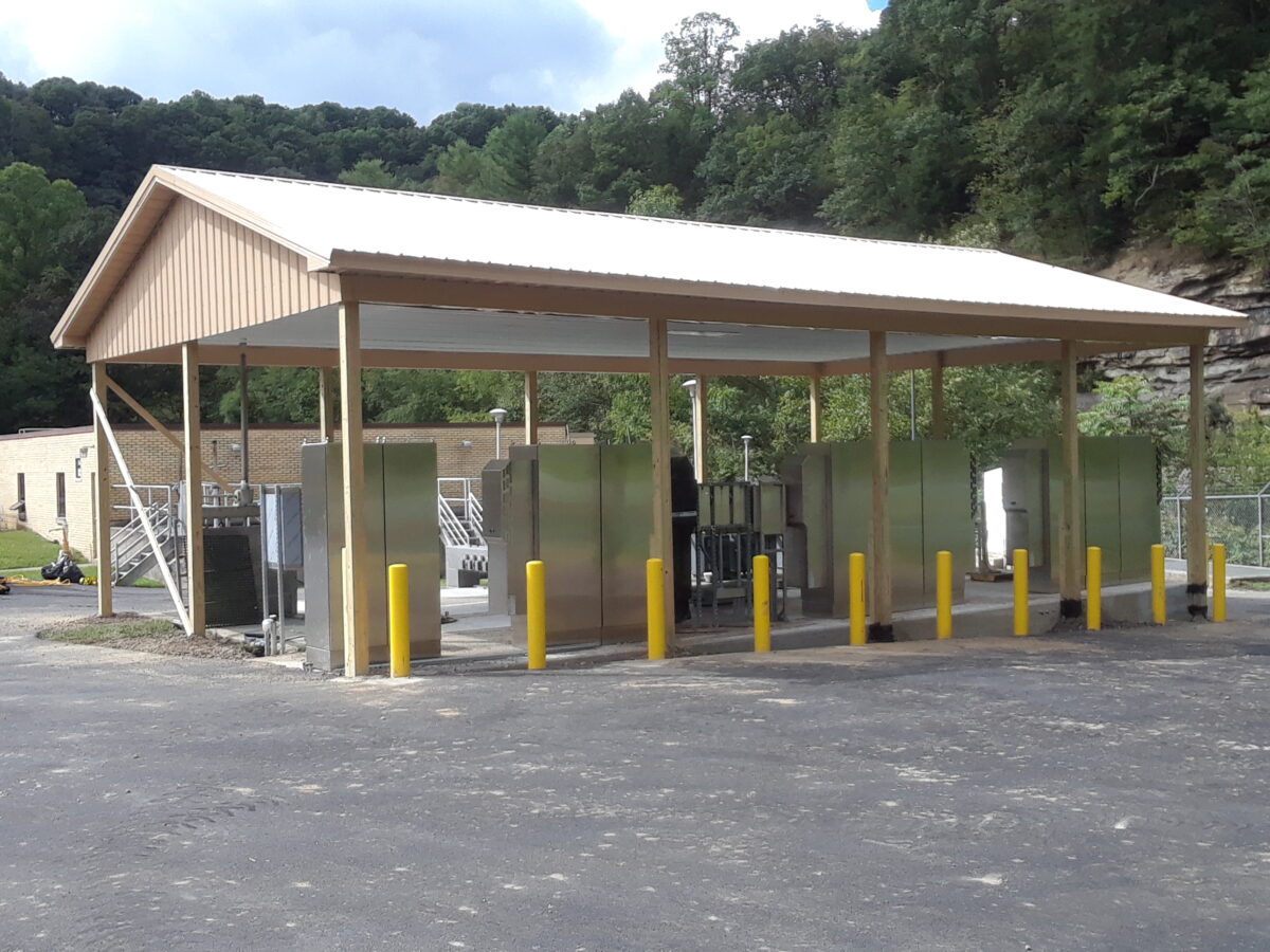 post frame pavilion covering utilities